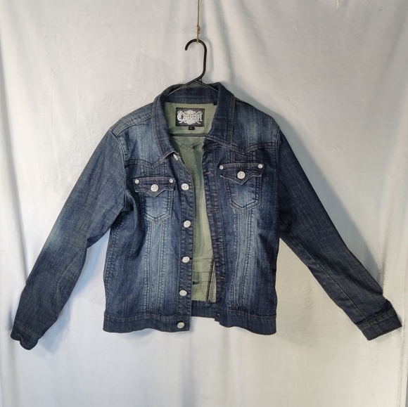 Rock & Roll Cowgirl Jackets & Blazers - ROCK AND ROLL COWGIRL Jean JACKET